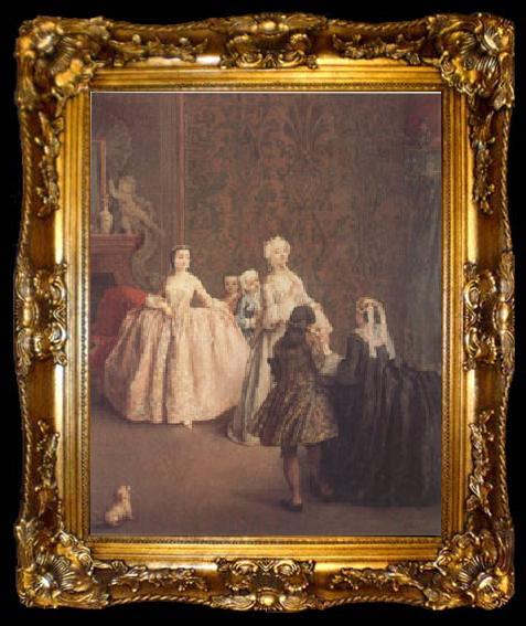 framed  Pietro Longhi The Introduction (mk05), ta009-2